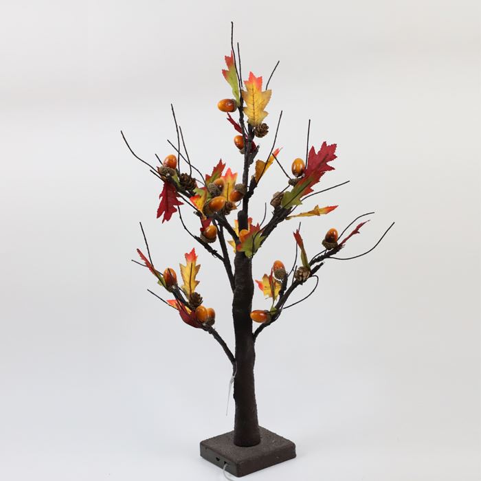 LED Lighted Artificial Tabletop Autumn Maple Tree